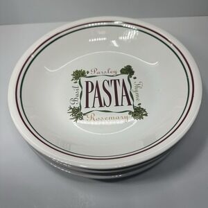 Certified International Corp Pasta Bowls Made In Portugal 9 Inch Set of 4